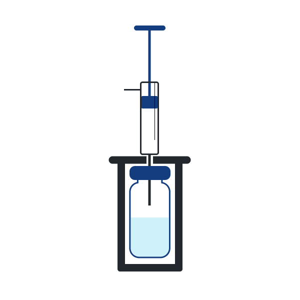 Spritzeninjektion Schritt 2